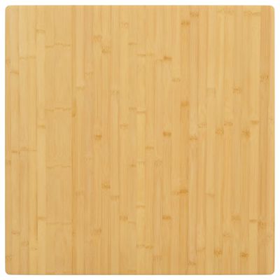 vidaXL Tampo de mesa 80x80x1,5 cm bambu