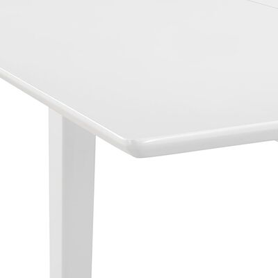 vidaXL Mesa de jantar extensível (80-120)x80x74 cm MDF branco