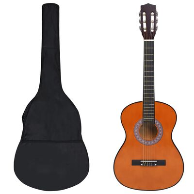 vidaXL 8 pcs conjunto de guitarra clássica para iniciantes 3/4 36"