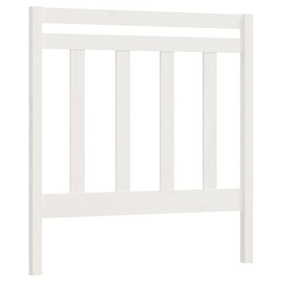 vidaXL Cabeceira de cama 95x4x100 cm pinho maciço branco