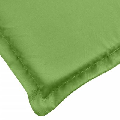 vidaXL Almofadão para espreguiçadeira 200x60x4cm mesclado tecido verde