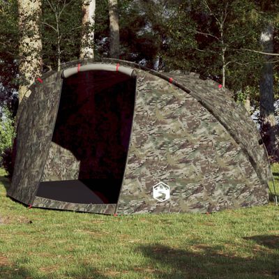 vidaXL Tenda de pesca para 5 pessoas impermeável camuflagem