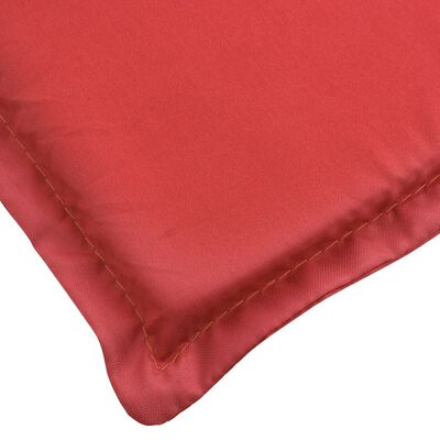 vidaXL Almofadão p/ espreguiçadeira 180x60x3 cm tecido oxford vermelho