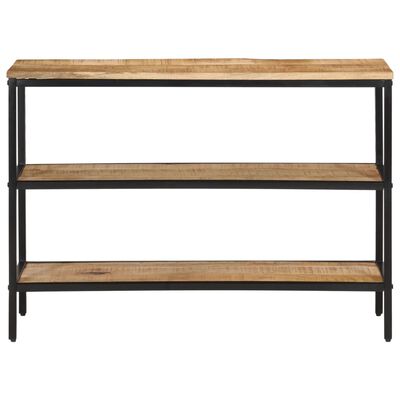 vidaXL Mesa consola 100x35x70 cm madeira de mangueira áspera maciça