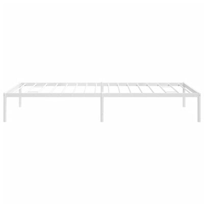 vidaXL Estrutura de cama metal 90x200 cm branco