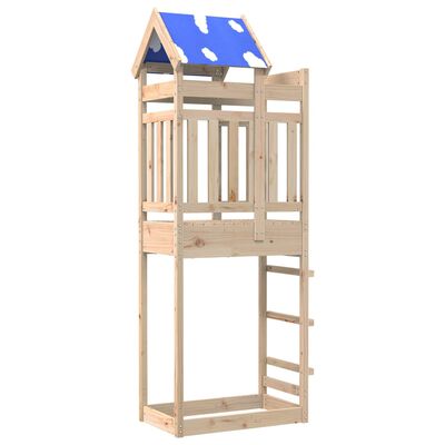 vidaXL Torre de brincar 85x52,5x239 cm madeira de pinho maciça