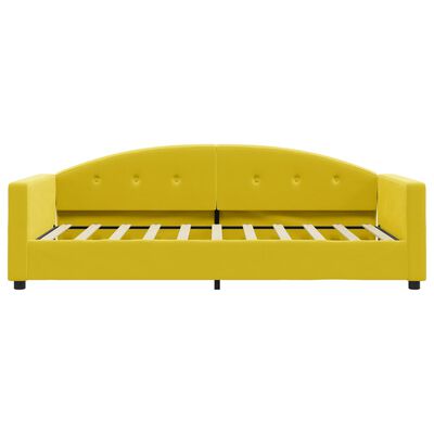 vidaXL Sofá-cama 80x200 cm veludo amarelo