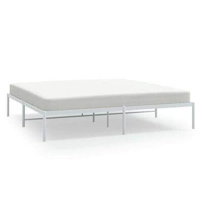 vidaXL Estrutura de cama 180x200 cm metal branco