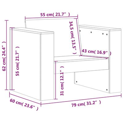 vidaXL 2 pcs conjunto lounge de jardim pinho maciço castanho-mel