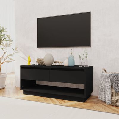 vidaXL Móvel de TV 102x41x44 cm derivados de madeira preto