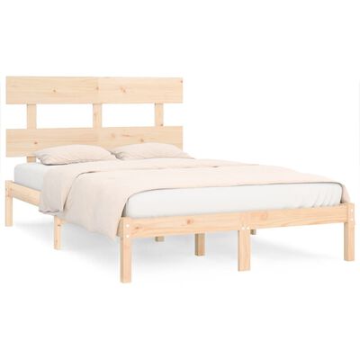 vidaXL Estrutura de cama super king 180x200 cm madeira maciça