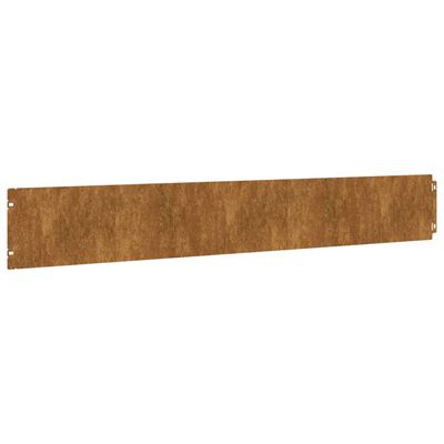 vidaXL Bordas de relvado 50 pcs 15x103 cm aço corten flexível