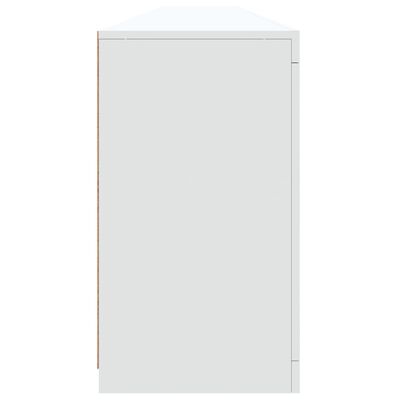 vidaXL Aparador com luzes LED 283x37x67 cm branco