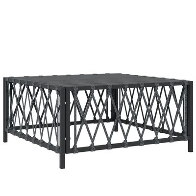 vidaXL 7 pcs conjunto lounge de jardim com almofadões aço antracite