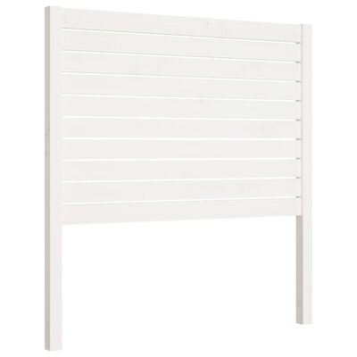 vidaXL Cabeceira de cama 106x4x100 cm pinho maciço branco