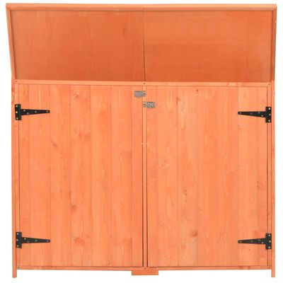 vidaXL Abrigo de arrumação para jardim 128x42x91 cm madeira