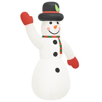 vidaXL Boneco de neve insuflável com luzes LED 620 cm