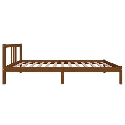 vidaXL Estrutura de cama 100x200 cm madeira maciça castanho mel