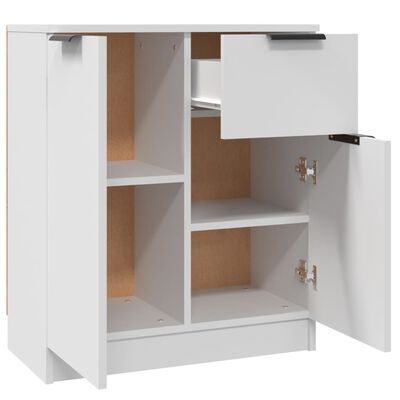 vidaXL Aparadores 2 pcs 60x30x70 cm derivados de madeira branco