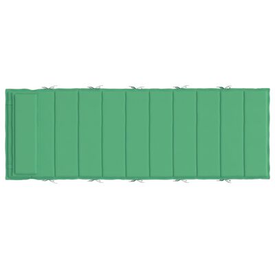 vidaXL Almofadão p/ espreguiçadeira 180x60x3 cm tecido oxford verde