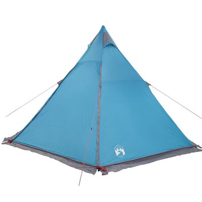 vidaXL Tenda familiar tipi para 6 pessoas impermeável azul