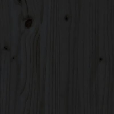 vidaXL Mesa de centro 110x50x40 cm madeira de pinho maciça preto