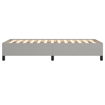 vidaXL Estrutura de cama 90x190 cm tecido cinza-claro