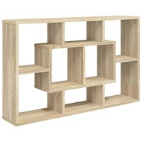 vidaXL Prateleira parede 85x16x52,5cm madeira Sonoma Oak