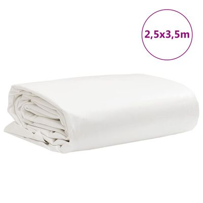 vidaXL Lona 2,5x3,5 m 650 g/m² branco