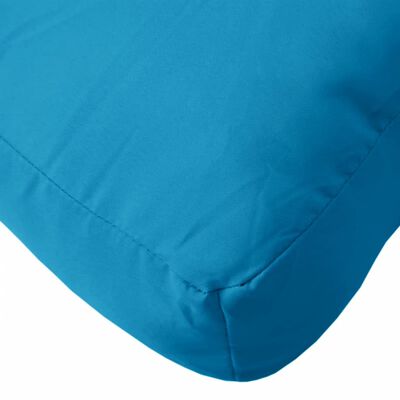 vidaXL Almofadão p/ móveis paletes 60x60x8 cm tecido oxford azul-claro