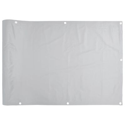 vidaXL Tela de privacidade para varanda 600x120 cm PVC cinzento