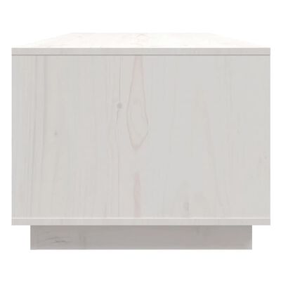 vidaXL Mesa de centro 110x50x40 cm pinho maciço branco