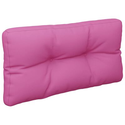 vidaXL Almofadão para sofá de paletes 80x40x12 cm tecido rosa