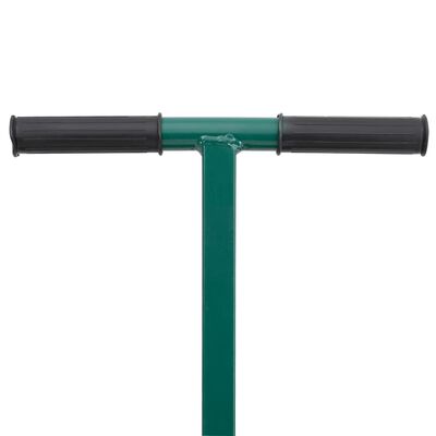 vidaXL Distribuidor de adubo Ø40x60 cm aço verde