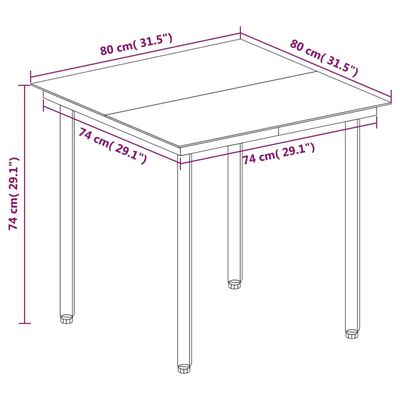 vidaXL 5 pcs conjunto de jantar p/ jardim c/almofadões vime PE e vidro