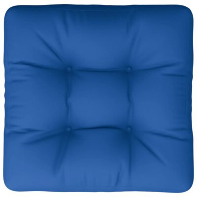 vidaXL Almofadão p/ sofá paletes 60x60x12 cm tecido azul real