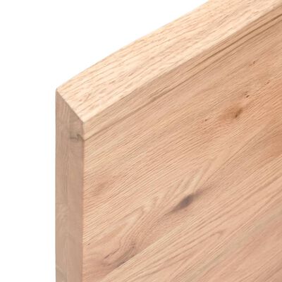 vidaXL Bancada p/ WC 100x60x(2-4) cm madeira maciça tratada castanho
