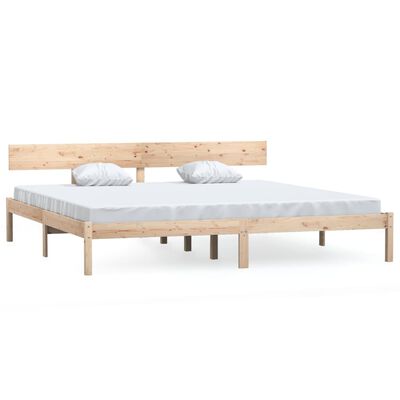 vidaXL Estrutura de cama sem colchão 200x200 cm madeira maciça