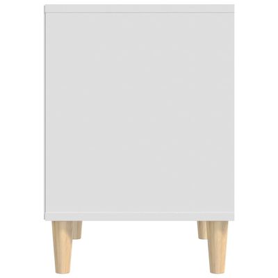 vidaXL Mesa de cabeceira 40x35x50 cm derivados de madeira branco