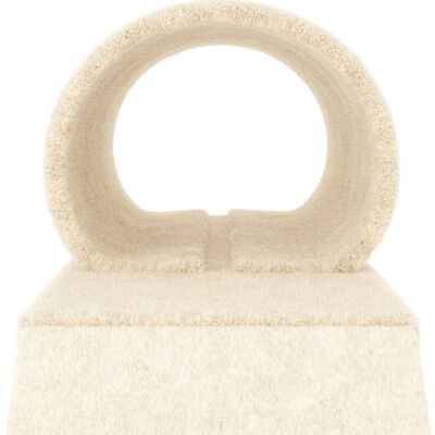 vidaXL Postes arranhadores p/ gatos c/ túnel e escada 55,5 cm creme