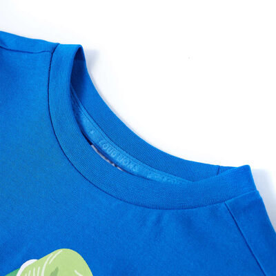 T-shirt infantil azul brilhante 116