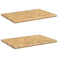 vidaXL Tapetes de casa de banho 2 pcs 50x35 cm bambu