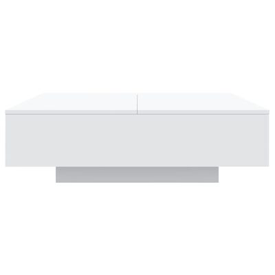 vidaXL Mesa de centro com luzes LED 100x100x31 cm branco