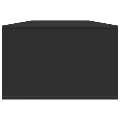 vidaXL Mesa de centro 102x55x35 cm derivados de madeira preto