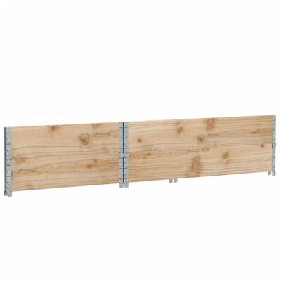 vidaXL Colares para paletes 2 pcs 120x80 cm madeira de pinho maciça