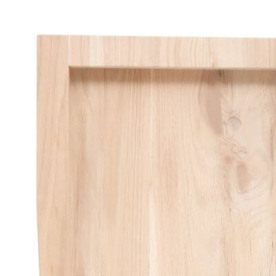 vidaXL Bancada p/ casa de banho 120x60x(2-4)madeira maciça não tratada