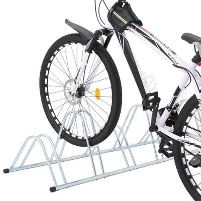 vidaXL Suporte independente para 6 bicicletas aço galvanizado