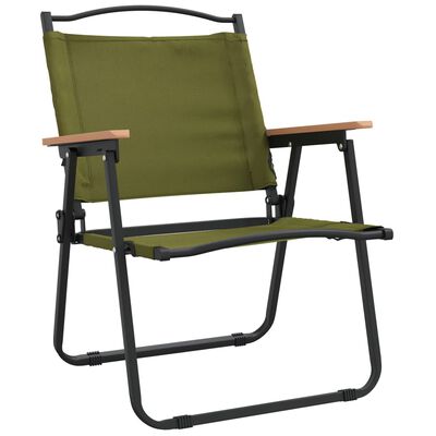 vidaXL Cadeiras de campismo 2 pcs 54x55x78 cm tecido oxford verde