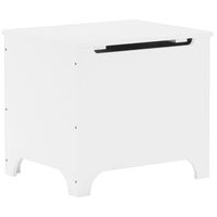 vidaXL Caixa de arrumação c/ tampa RANA 60x49x54cm pinho maciço branco