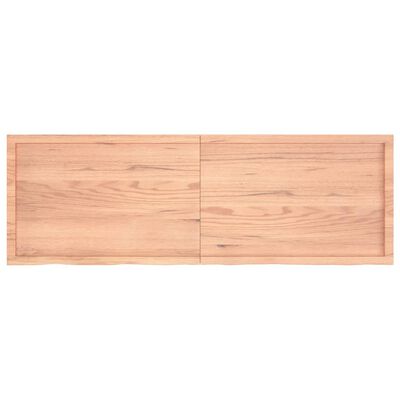 vidaXL Prateleira de parede 180x60x(2-4) cm carvalho tratado castanho